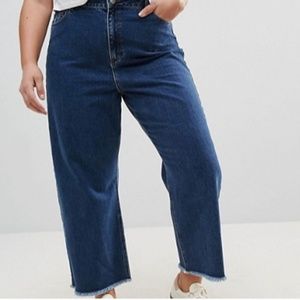 ASOS | Two Toned High Waisted Wide Legged Gaucho Jeans